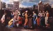 POUSSIN, Nicolas Rebecca at the Well st oil on canvas